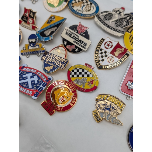 256 - Good Quantity Speedway Badges, Some Unusual Ones.