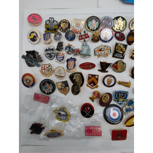 257 - Large Quantity Sporting Badges, Mostly Rugby Plus 100s of Others!