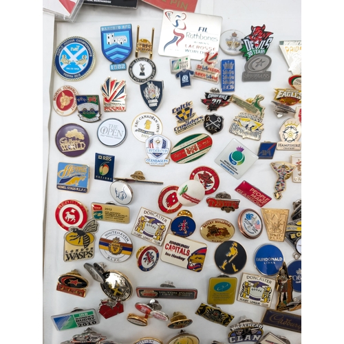 257 - Large Quantity Sporting Badges, Mostly Rugby Plus 100s of Others!