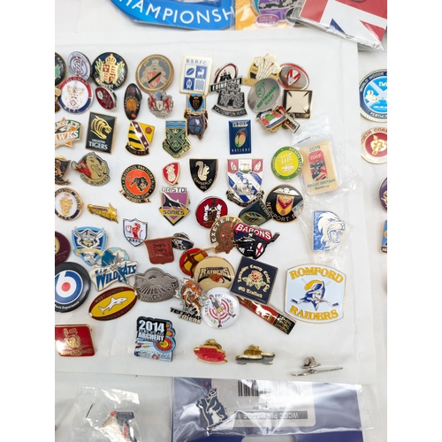 257 - Large Quantity Sporting Badges, Mostly Rugby Plus 100s of Others!