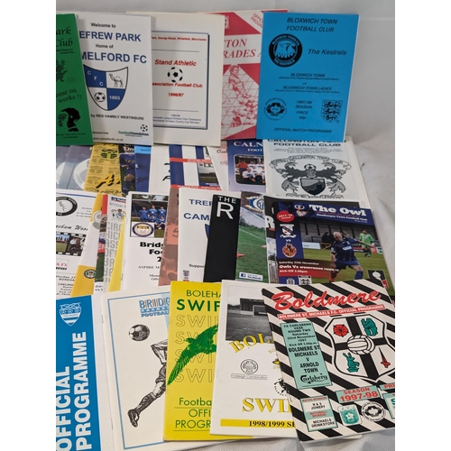 263 - Appx 150 Non League Football Programmes - All in Good Condition Lots of Odd Ones in Here !