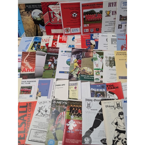 264 - Appx 150 Non League Football Programmes - All in Good Condition Lots of Odd Ones in Here !