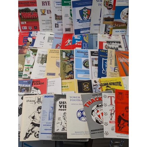 264 - Appx 150 Non League Football Programmes - All in Good Condition Lots of Odd Ones in Here !