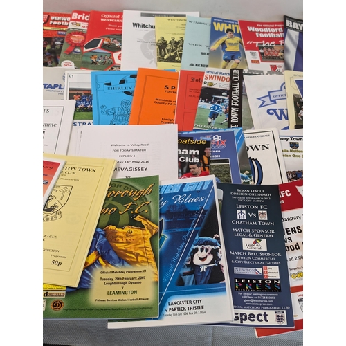 268 - Appx 150 Non League Football Programmes - All in Good Condition Lots of Odd Ones in Here !