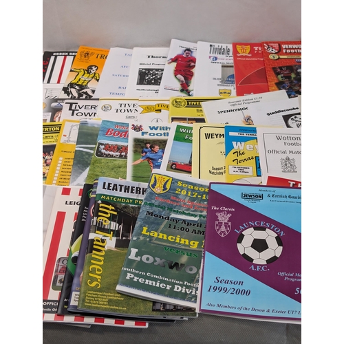 268 - Appx 150 Non League Football Programmes - All in Good Condition Lots of Odd Ones in Here !