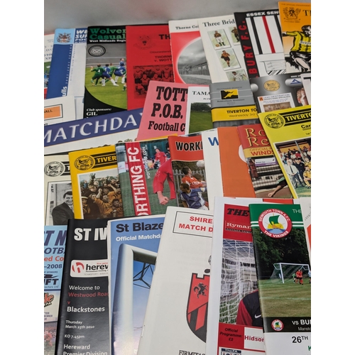 268 - Appx 150 Non League Football Programmes - All in Good Condition Lots of Odd Ones in Here !