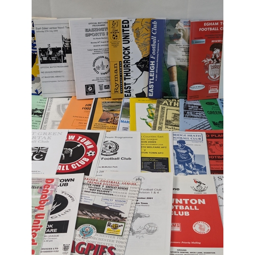 269 - Appx 100 Non League Football Programmes - All in Good Condition Lots of Odd Ones in Here !