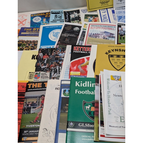 269 - Appx 100 Non League Football Programmes - All in Good Condition Lots of Odd Ones in Here !