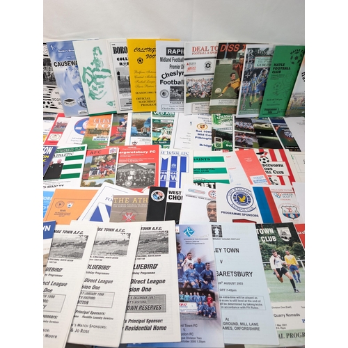 270 - Appx 100 Non League Football Programmes - All in Good Condition Lots of Odd Ones in Here !