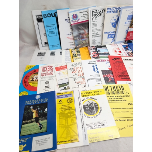 271 - Appx 100 Non League Football Programmes - All in Good Condition Lots of Odd Ones in Here !