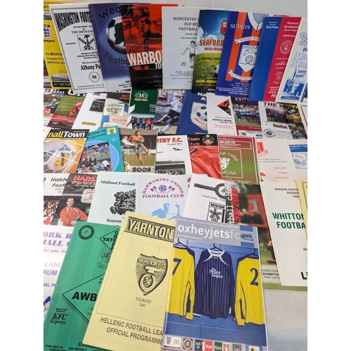 271 - Appx 100 Non League Football Programmes - All in Good Condition Lots of Odd Ones in Here !