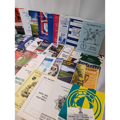 271 - Appx 100 Non League Football Programmes - All in Good Condition Lots of Odd Ones in Here !