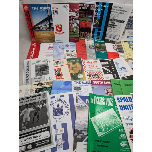 275 - Appx 100 Non League Football Programmes - All in Good Condition Lots of Odd Ones in Here !