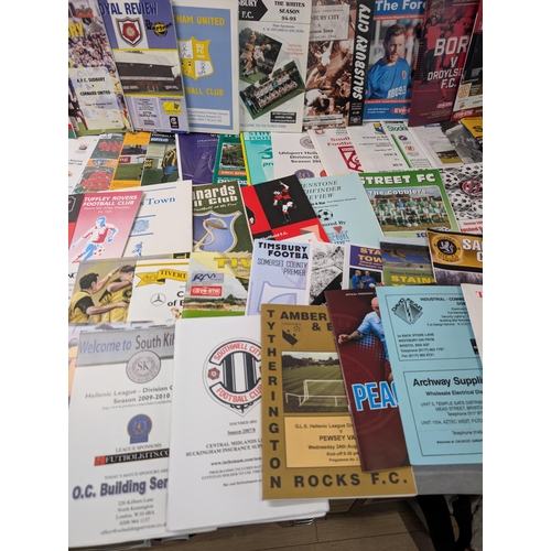 275 - Appx 100 Non League Football Programmes - All in Good Condition Lots of Odd Ones in Here !