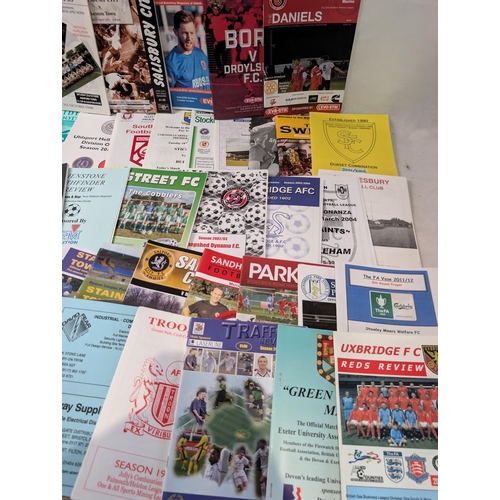 275 - Appx 100 Non League Football Programmes - All in Good Condition Lots of Odd Ones in Here !