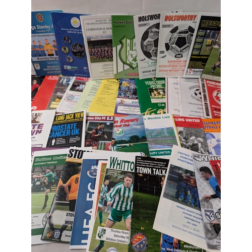 276 - Appx 100 Non League Football Programmes - All in Good Condition Lots of Odd Ones in Here !