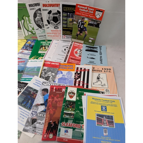 276 - Appx 100 Non League Football Programmes - All in Good Condition Lots of Odd Ones in Here !