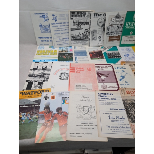 281 - Group 52 Good Vintage Unusual Mostly Non League Programs - Early 70s Onwards Unusual Stamford vs Mar... 