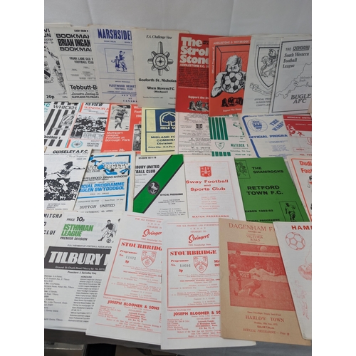 282 - Group 59  Vintage Mostly Non League Football Programs Later 60s Onwards Plenty of Unusual Ones Here