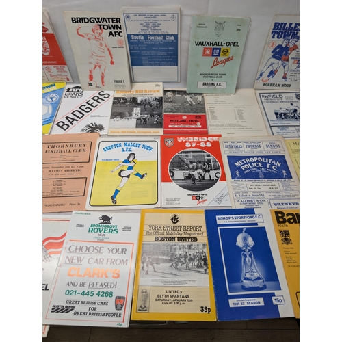 284 - Qty (30) Vintage Non League programs - Scarce Examples Included