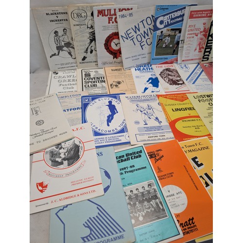 280 - Group 61 Vintage Football Programmes - Non League Mostly 1970s/80s Some Unusual Ones Here !