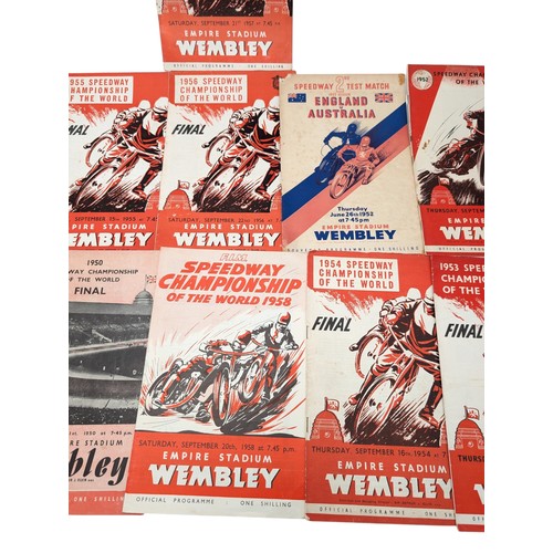 294 - Wembley Speedway Championships - Final Programs 40s/50s Good Bundle