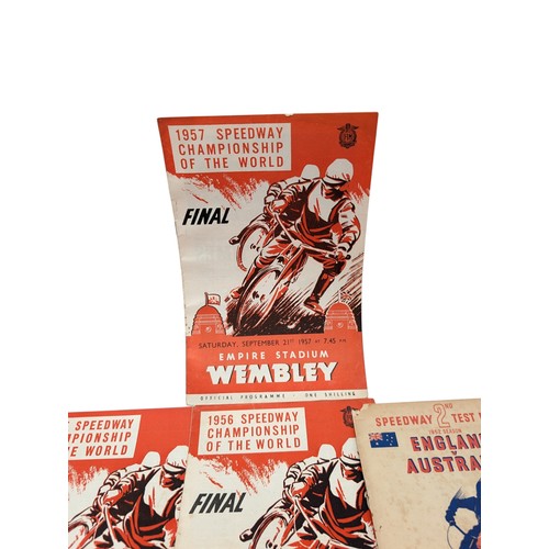 294 - Wembley Speedway Championships - Final Programs 40s/50s Good Bundle