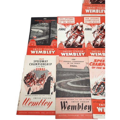 294 - Wembley Speedway Championships - Final Programs 40s/50s Good Bundle