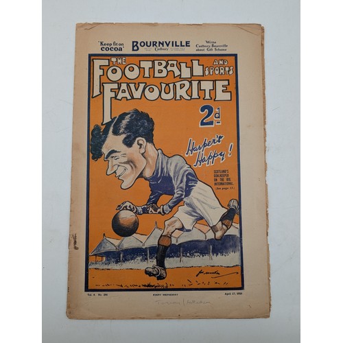 310 - The Football Favourite 1926 Torquay V Rotherham - Edge Wear and Minor Bashes Overall Good