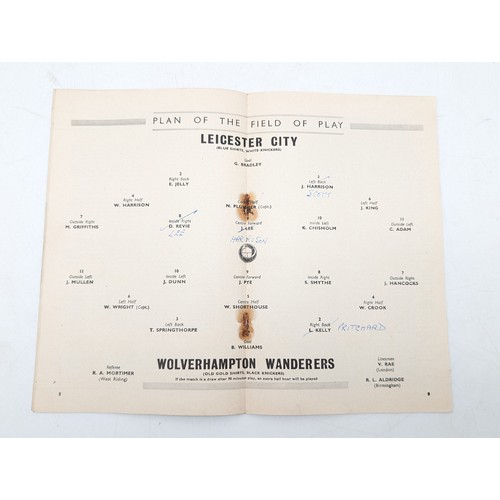 314 - 1949 FA Cup Final, Leicester City v Wolverhampton Wanderers Annotations As Seen Rusty Staples