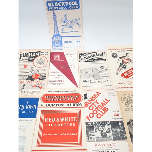 320 - Group 11 Vintage Football Programmes, 50s/60s/70s,