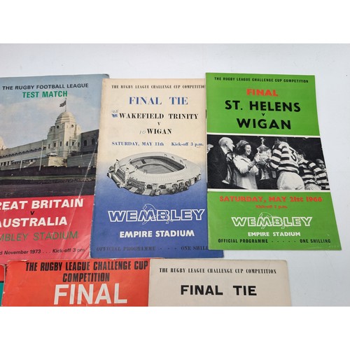 334 - Group (13) Welsh Rugby Union Programmes Mostly Cup Finals 1955-1979