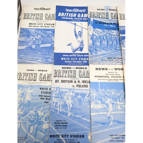 355 - Group (14) British Games 1960s Programmes, Most in Good Order Some Loose But Complete