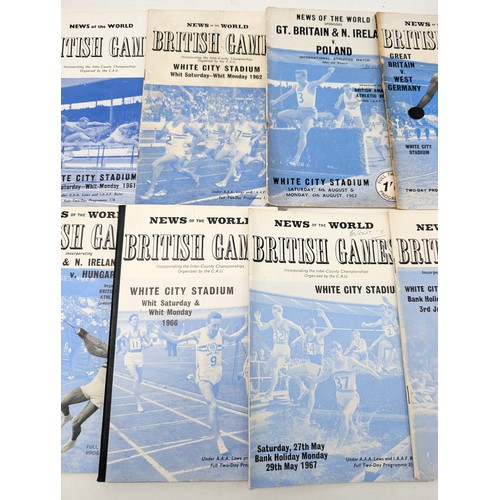 355 - Group (14) British Games 1960s Programmes, Most in Good Order Some Loose But Complete