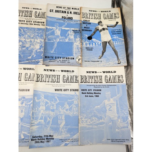 355 - Group (14) British Games 1960s Programmes, Most in Good Order Some Loose But Complete