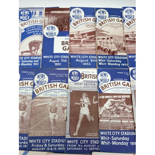 356 - Group (22) 1950s  British Games Programmes Covering Numerous Years Overall Condition Good. Scarce Bu... 