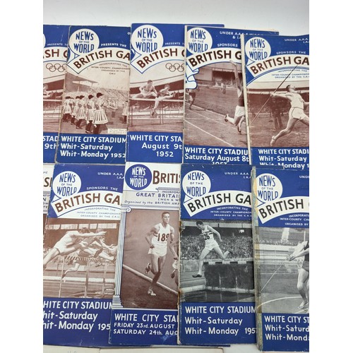 356 - Group (22) 1950s  British Games Programmes Covering Numerous Years Overall Condition Good. Scarce Bu... 