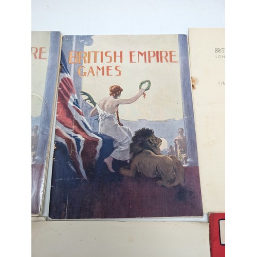 360 - Excellent 1930s Bundle British Empire Games Programme Bundle, 1932/ (3) 1934, (2) 1938, Two Upper Le... 