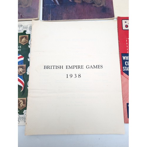 360 - Excellent 1930s Bundle British Empire Games Programme Bundle, 1932/ (3) 1934, (2) 1938, Two Upper Le... 