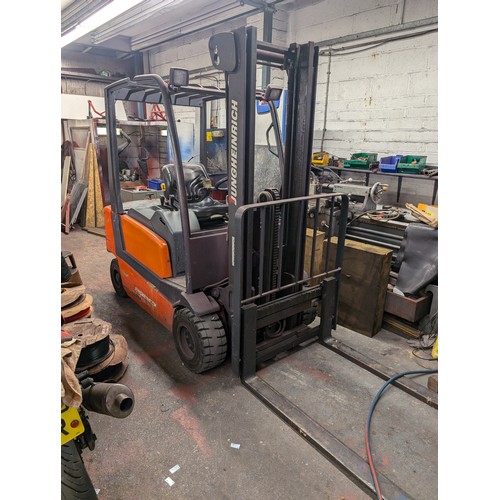 3 - Two Tonne Electric Forklift - With Charger In Good Working Order Jungheinrich Ke 20-66 MK VII A1 314... 