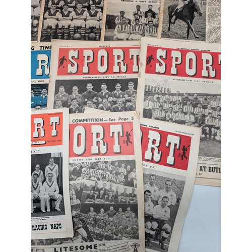 365 - Group 40s/50s Sports Weekly Paper / Comics / Magazines Good Overall Condition