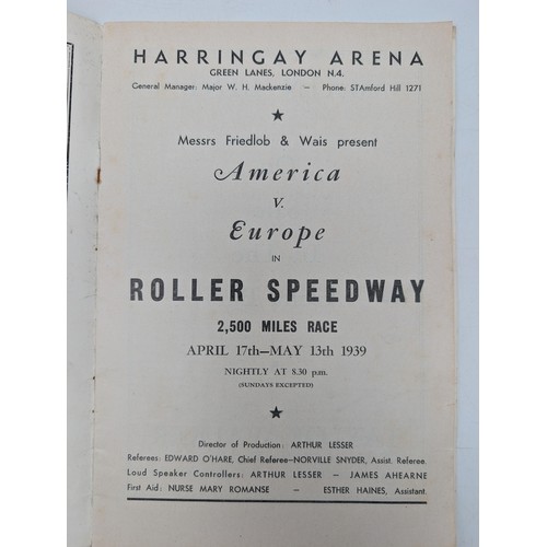 368 - Group (7) Including 1930s Roller Speedway Programmes - Plus 1970 Athletics Programmes One Signed