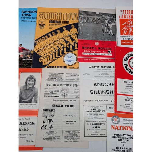 373 - Group 14 Vintage Football Programmes, 70s, Including Yeovil V Arsenal 1971