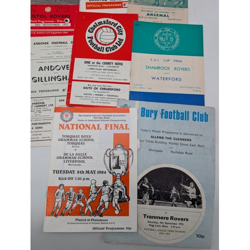 373 - Group 14 Vintage Football Programmes, 70s, Including Yeovil V Arsenal 1971