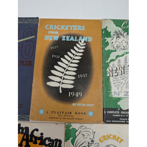 387 - Group (5) 1940s/50s Cricket Tour Programmes Overall Condition Good