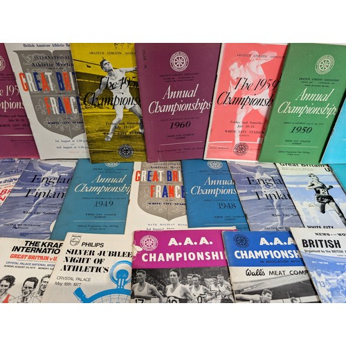 396 - Large Collection 1950s Onwards, Amateur Athletic Association Programmes - Overall Good Condition Lot... 