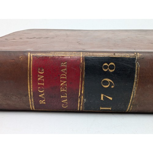 397 - 1798 Racing Calendar Hardback - Horse Racing Interest Leather Bound and In Excellent Condition For A... 