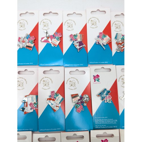 404 - (41) London 2012 Paralympic Games Carded Pin badges, Opening Ceremony, Closing Ceremony, Limited Edi... 