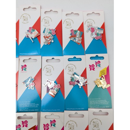 404 - (41) London 2012 Paralympic Games Carded Pin badges, Opening Ceremony, Closing Ceremony, Limited Edi... 