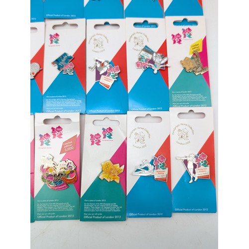 404 - (41) London 2012 Paralympic Games Carded Pin badges, Opening Ceremony, Closing Ceremony, Limited Edi... 